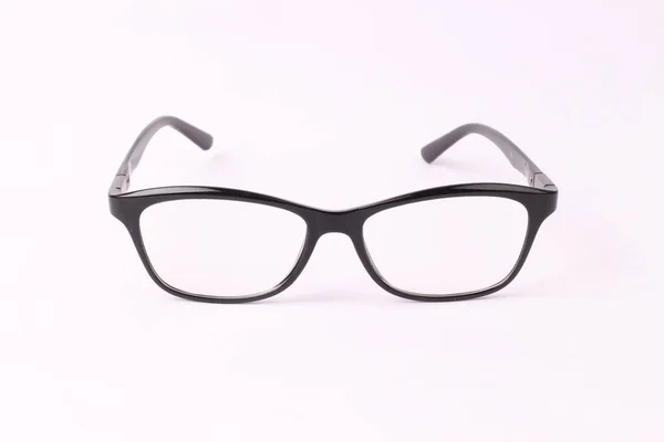 Czarne Okulary Izolowane Białym Tle — Zdjęcie stockowe