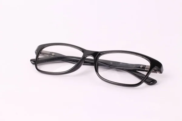 Beyaz Arkaplanda Izole Edilmiş Siyah Gözlük — Stok fotoğraf