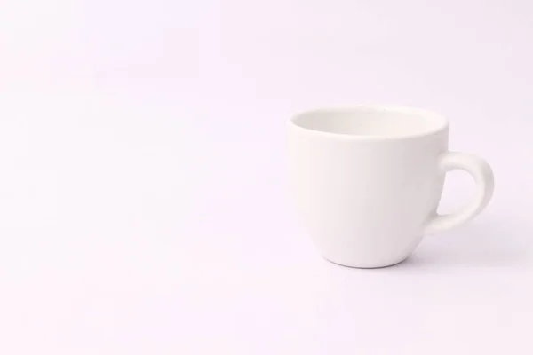 White Small Coffee Cup Isolated White Background — Stock Photo, Image