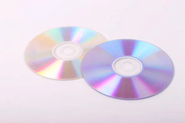 または Dvd 白い背景で隔離 — ストック写真