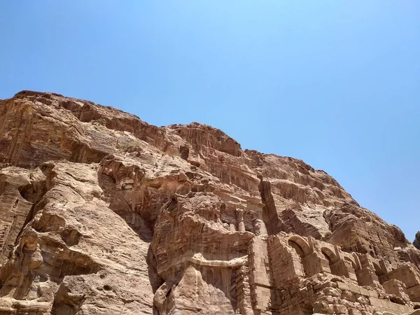 Edificios Antiguos Petra Jordania —  Fotos de Stock