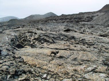Lanzarote 'deki volkanik manzara