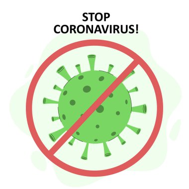 Corona Virüsü 2020. Roman Coronavirus (2019-nCoV). Wuhan 'da Corona virüsü. Çin. Genel Yayılma. Vektör illüstrasyonu