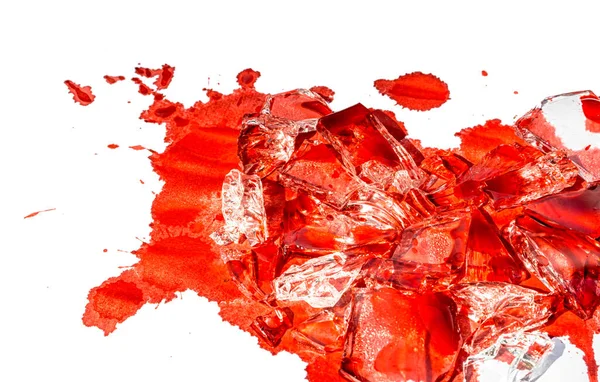 Broken Glass Blood — Stock Photo, Image