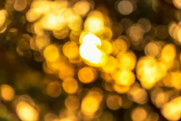 yellow and orange evening light with bokeh light