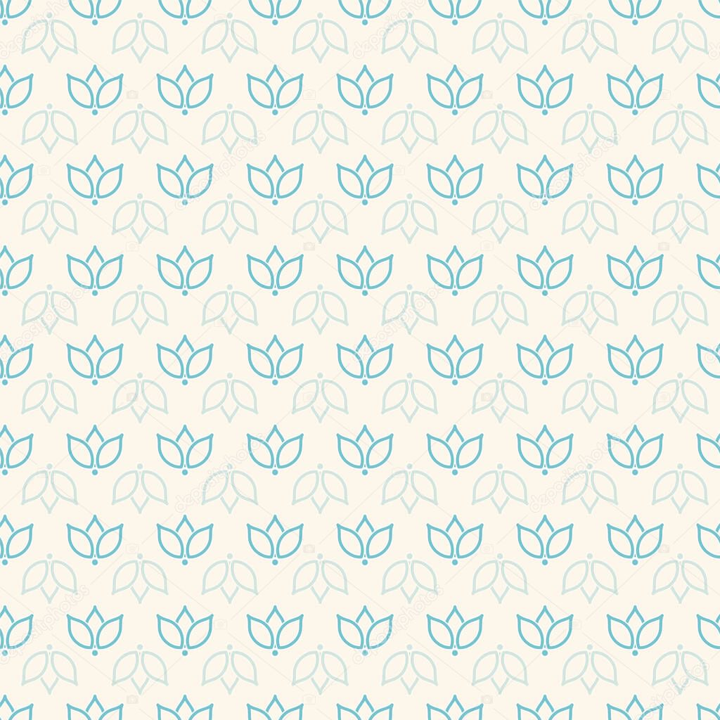 ivory blue tulip gradient seamless print background design