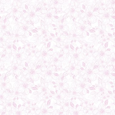 Pembe küçük zambak dikişsiz arka plan tasarımı