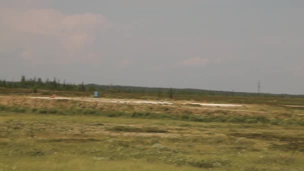 Hélicoptère Ministère Des Situations Urgence Russie Est Dans Toundra — Video