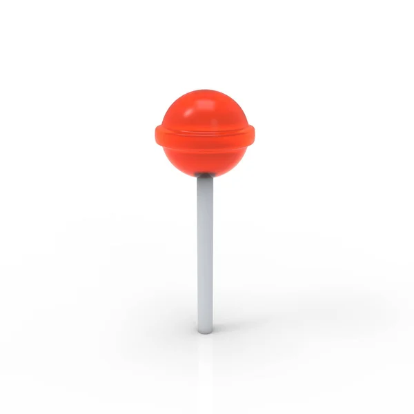 Red lollipop icon — Stock Photo, Image