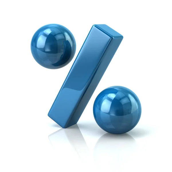 Icona pratica blu rendering 3d — Foto Stock