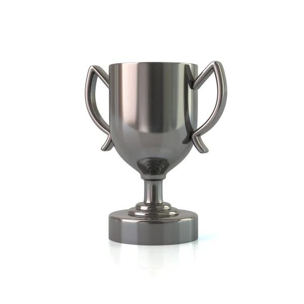 Silver trophy cup — Stock Photo, Image