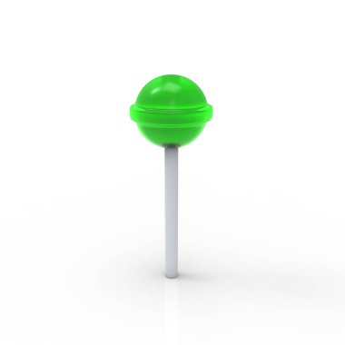 Yeşil lolipop simgesi