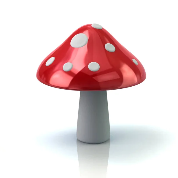 Икона красного гриба — стоковое фото