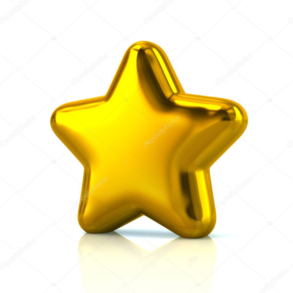 Golden star icon 