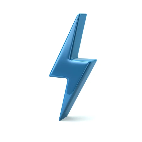 Blå Thunderbolt-ikonen — Stockfoto