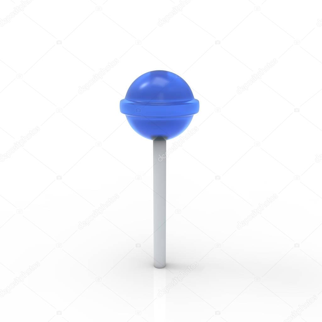 Blue lollipop icon