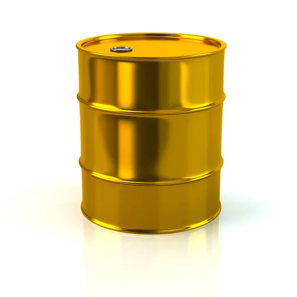 3d barril dourado — Fotografia de Stock