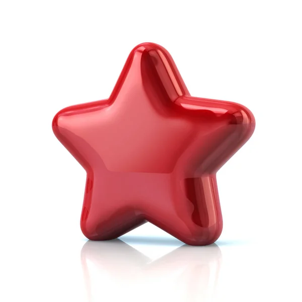 Ícone estrela vermelha — Fotografia de Stock