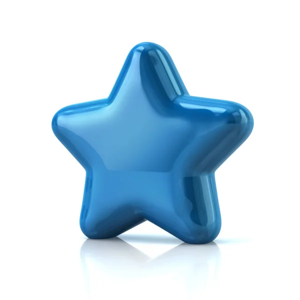 Blue star icon — Stock Photo, Image