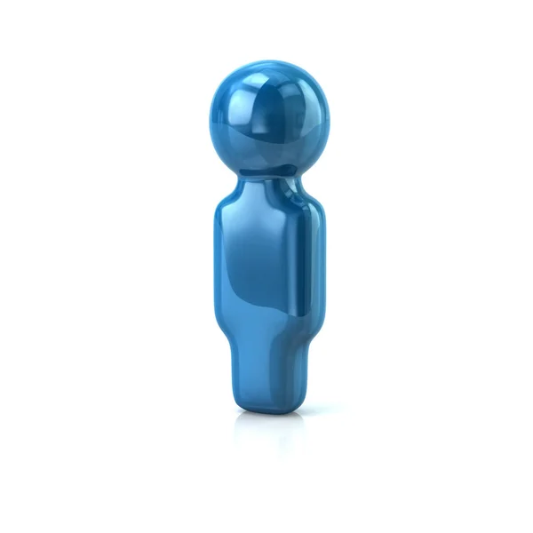Mavi kullanıcı simgesi — Stok fotoğraf