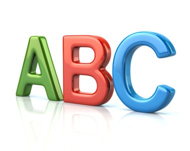 renkli abc harfleri