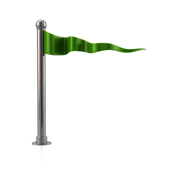 Green flag icon — Stock fotografie