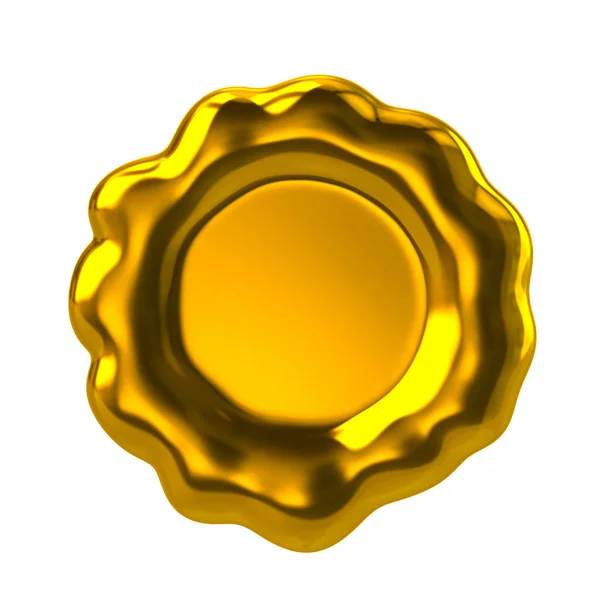 Golden wax seal