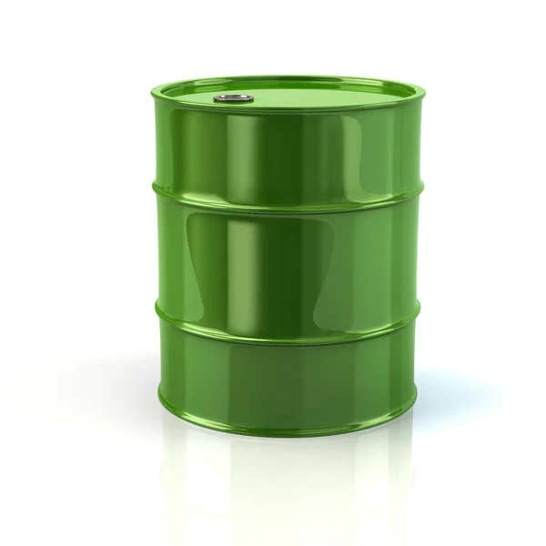 Ícone barril verde — Fotografia de Stock