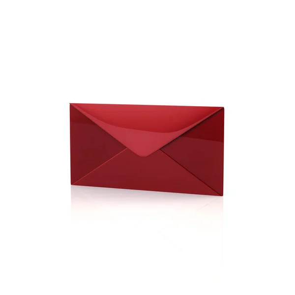 Ícone envelope vermelho — Fotografia de Stock