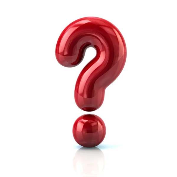 Red question mark sign — Stock Photo, Image