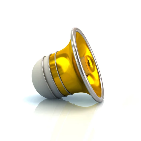 Модель Golden speaker — стоковое фото