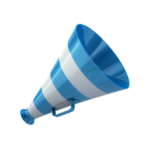 Icono de megáfono azul —  Fotos de Stock
