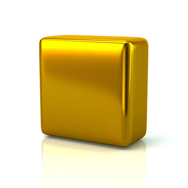 Bloque dorado brillante — Foto de Stock