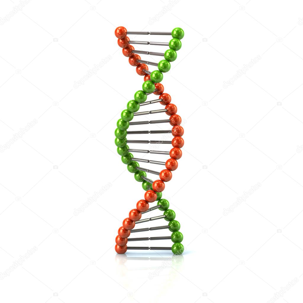 Green an orange DNA icon 