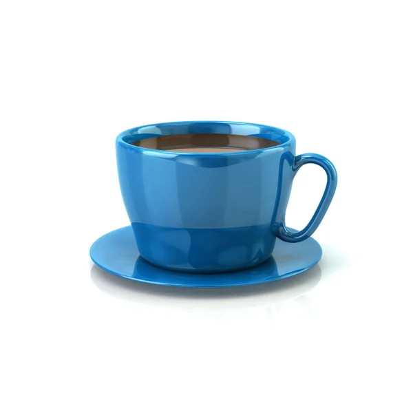 Niebieską filiżankę kawy — Zdjęcie stockowe
