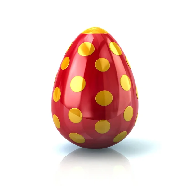 Huevo de Pascua rojo — Foto de Stock