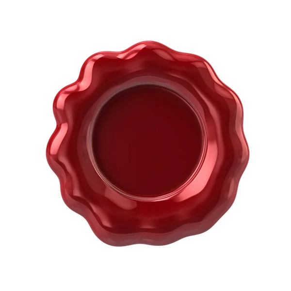 Red wax stamp — Stock Photo, Image