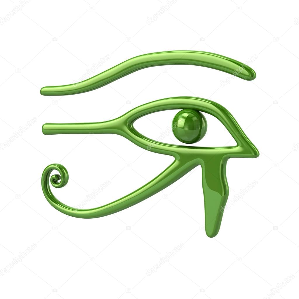 Green Eye of Ra symbol 