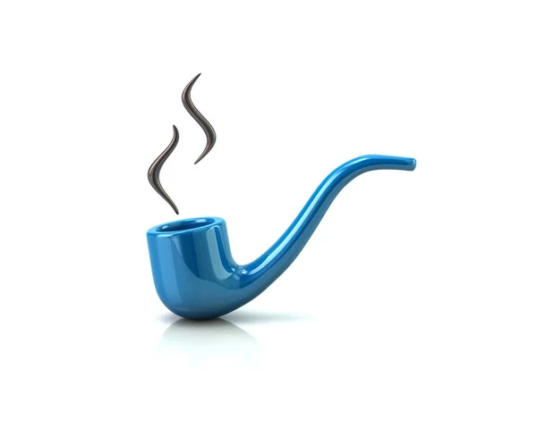 Pipe tabac bleu — Photo