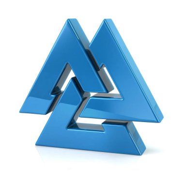 Mavi Valknut sembolü