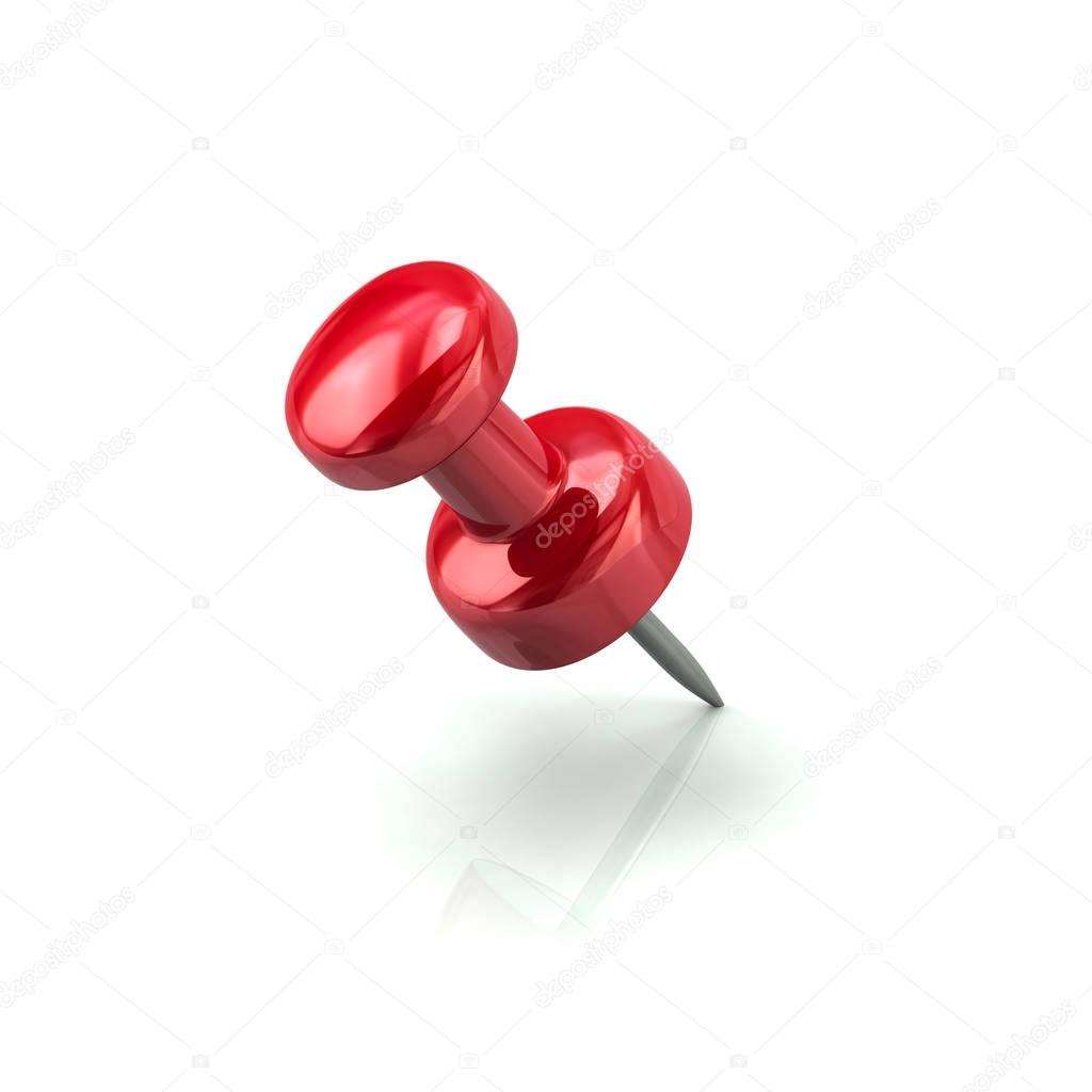 Red push pin