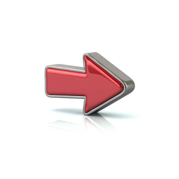 Red forward arrow — Stock Photo, Image