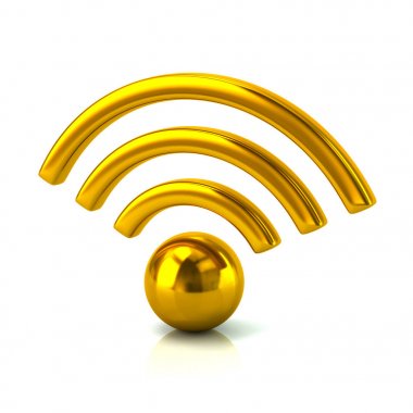 Altın wifi simgesi