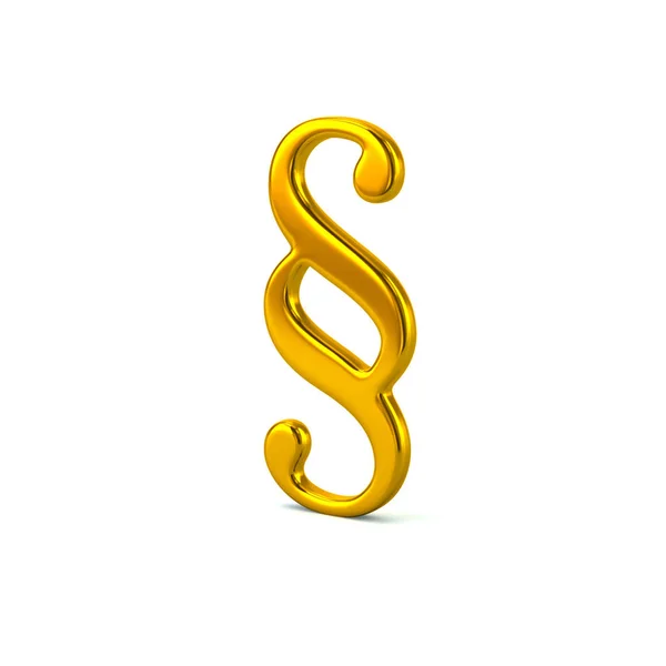 Golden paragraph symbol — Stock Photo, Image