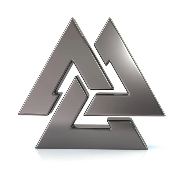 Gümüş Valknut sembolü
