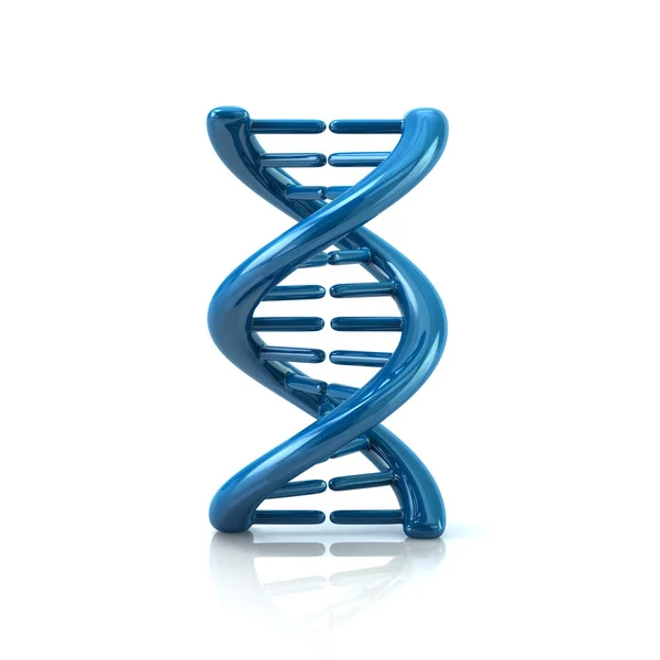 Blaues dna-Molekül — Stockfoto