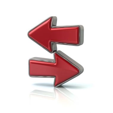 Kırmızı ileri ve geri oklarını