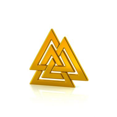 golden Viking symbol clipart