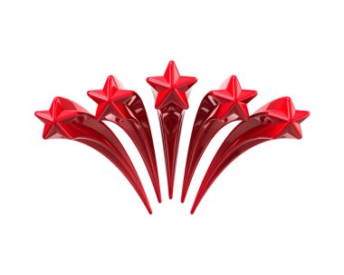 beş kırmızı yıldız 