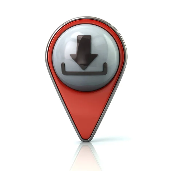 Red map pointer — Stock Photo, Image